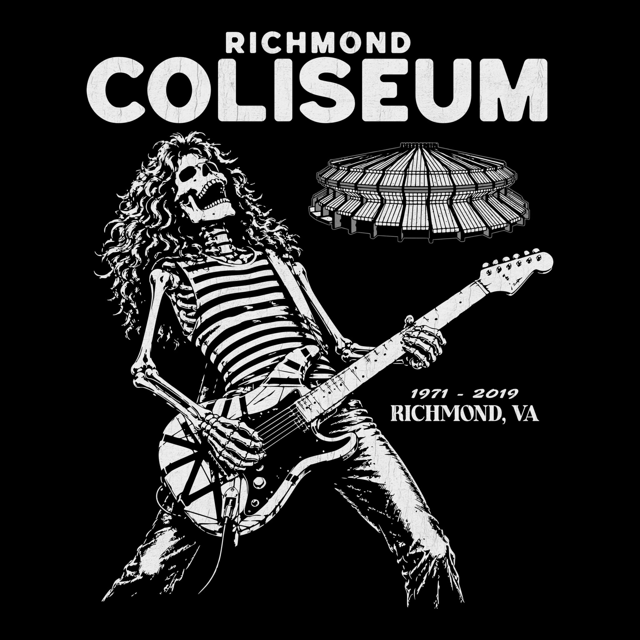 Richmond Coliseum Tee Black Design