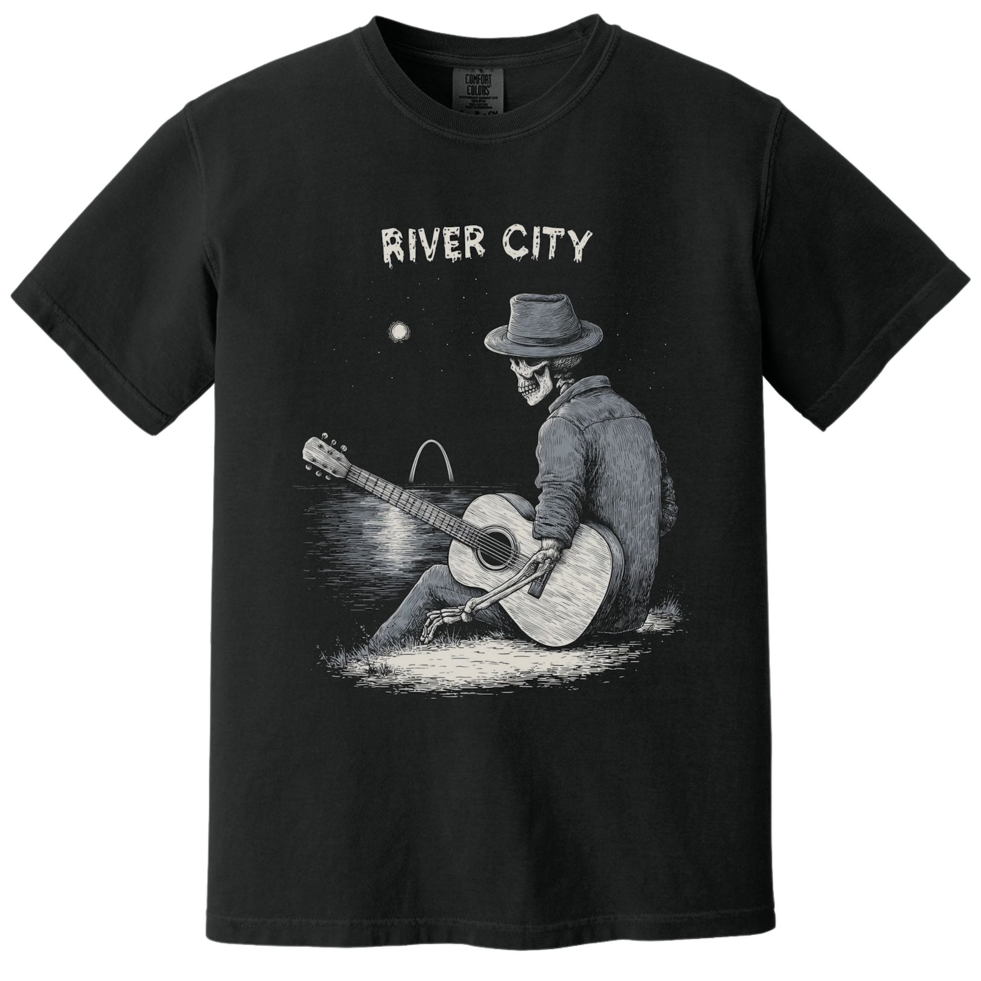 River City Nights Tee | Comfort Colors® 1717 Black