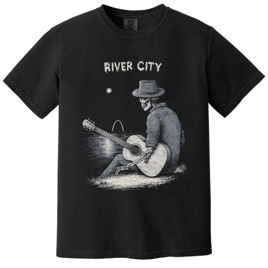 River City Nights Tee | Comfort Colors® 1717 Black