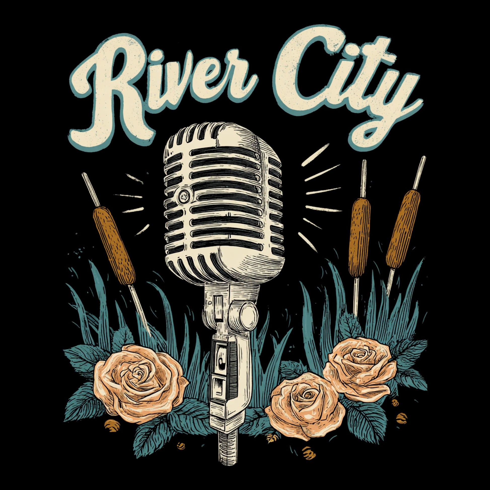 River City Mic T-Shirt Design