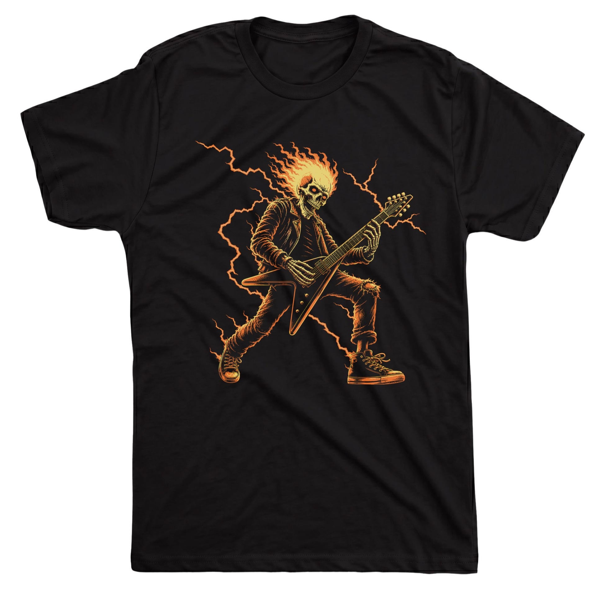 Rock God Tee Black Mockup