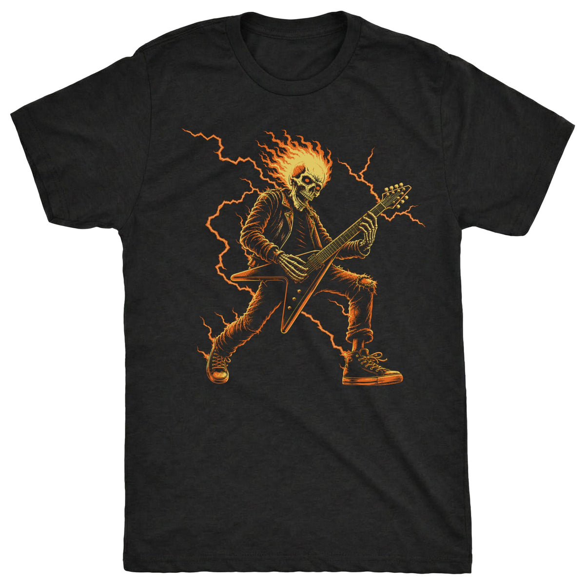 Rock God Tee Black Mockup