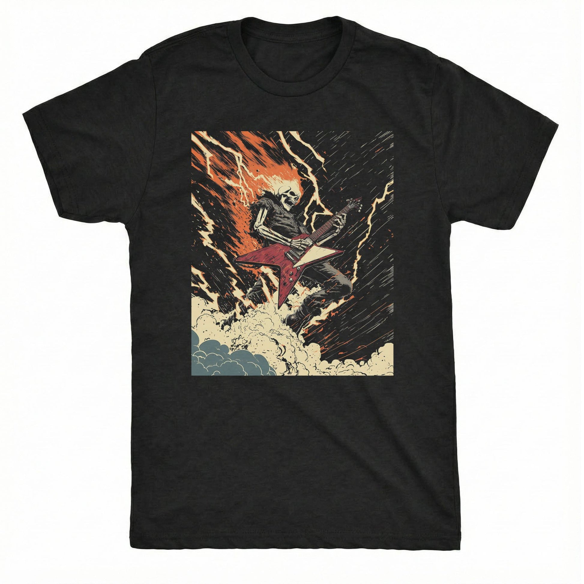 Rock Lightning Tee | Classic Tee Black