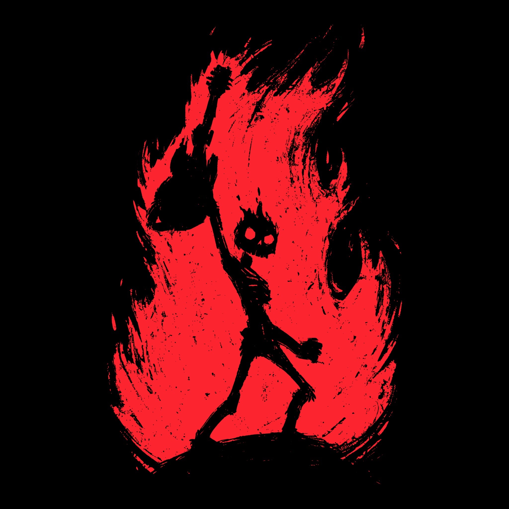 Rock Salute Tee Black Design