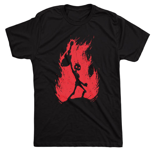Rock Salute Tee Black Mockup