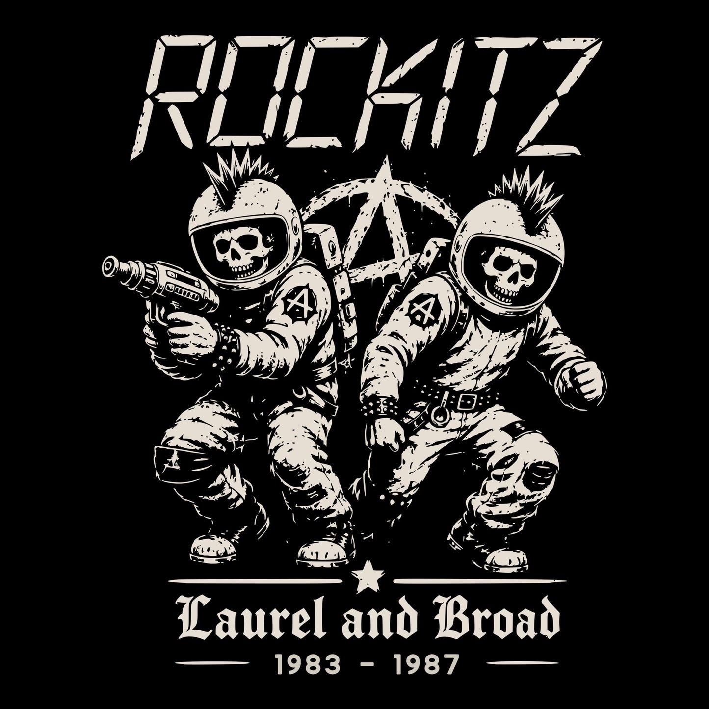 Rockitz Tee Black Design