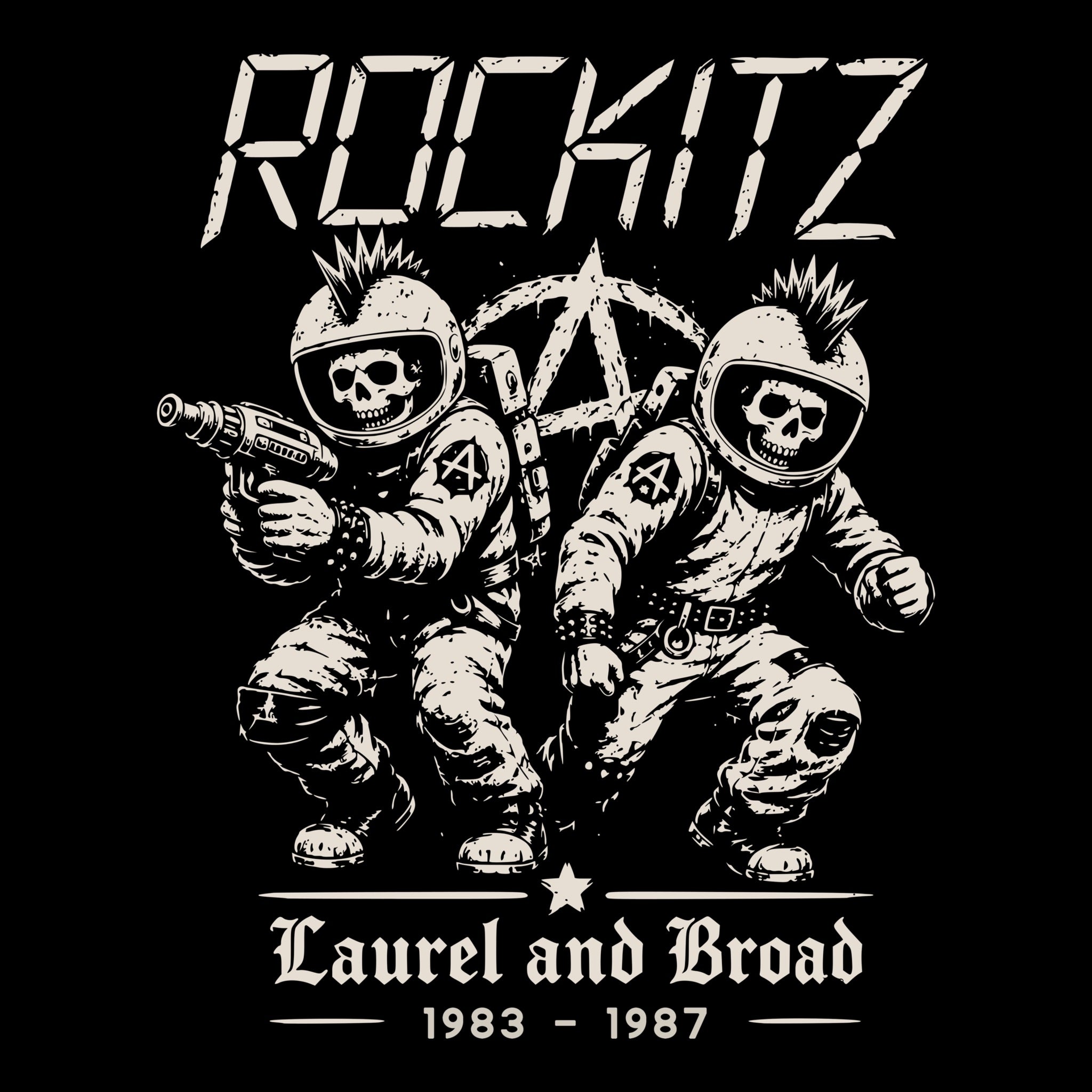 Rockitz Tee Black Design