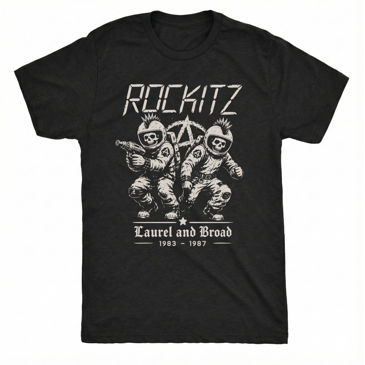 Rockitz Tee Black Mockup