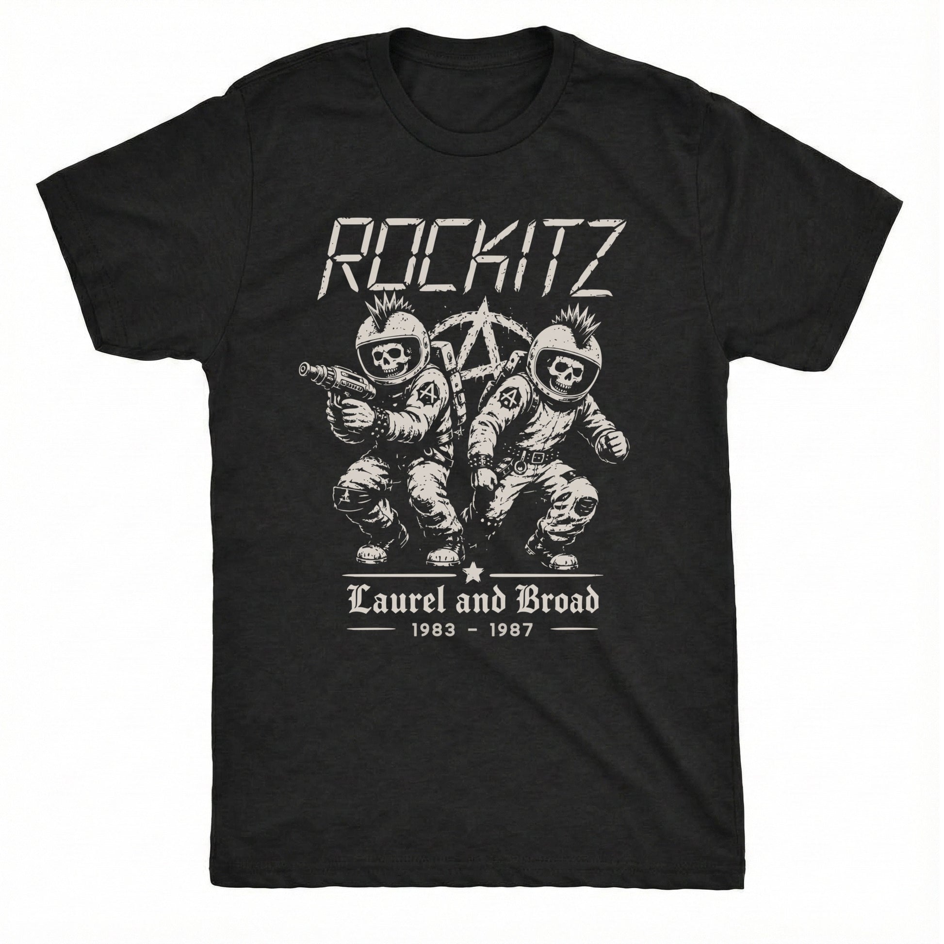 Rockitz Tee Black Mockup