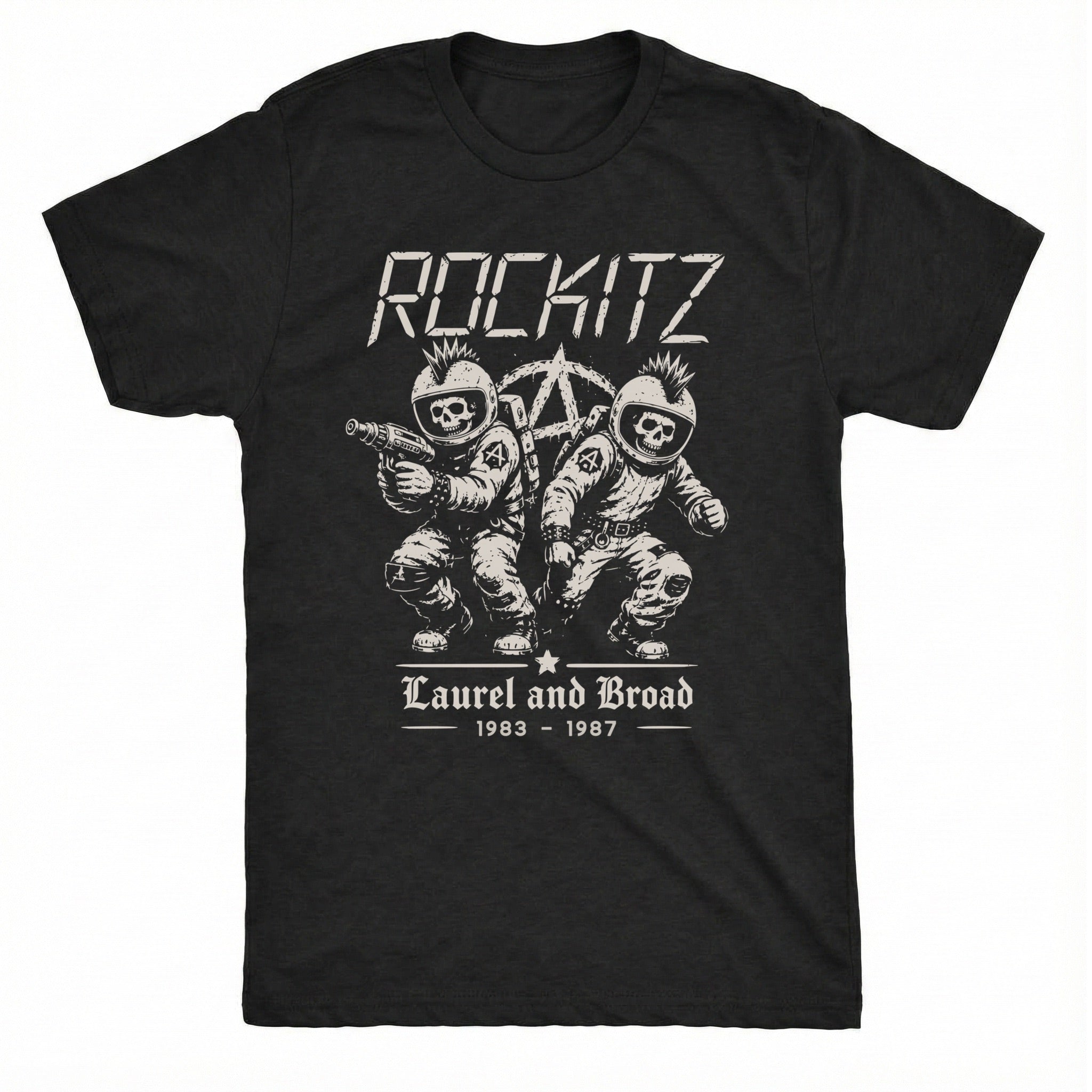 Rockitz Tee Black Mockup