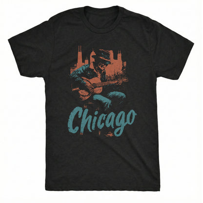 Rusted Blues Tee | Classic Tee Black