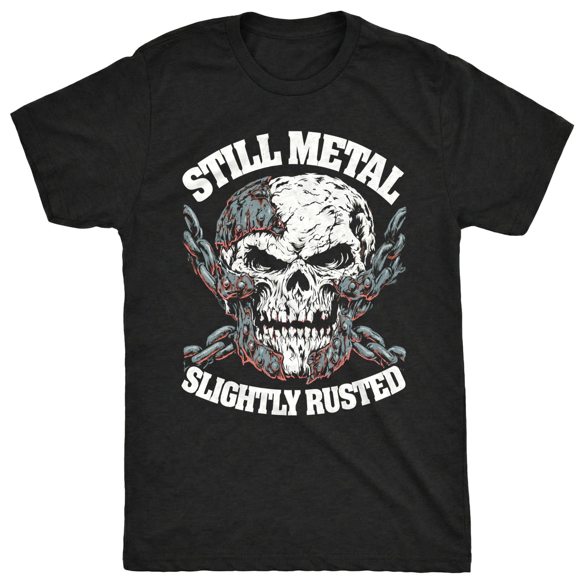 Rusted Metal Tee Black Mockup