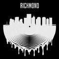 Rva Vinyl Tee Black Design