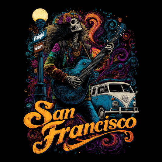 S.F. Hippie Haunter T-Shirt Design
