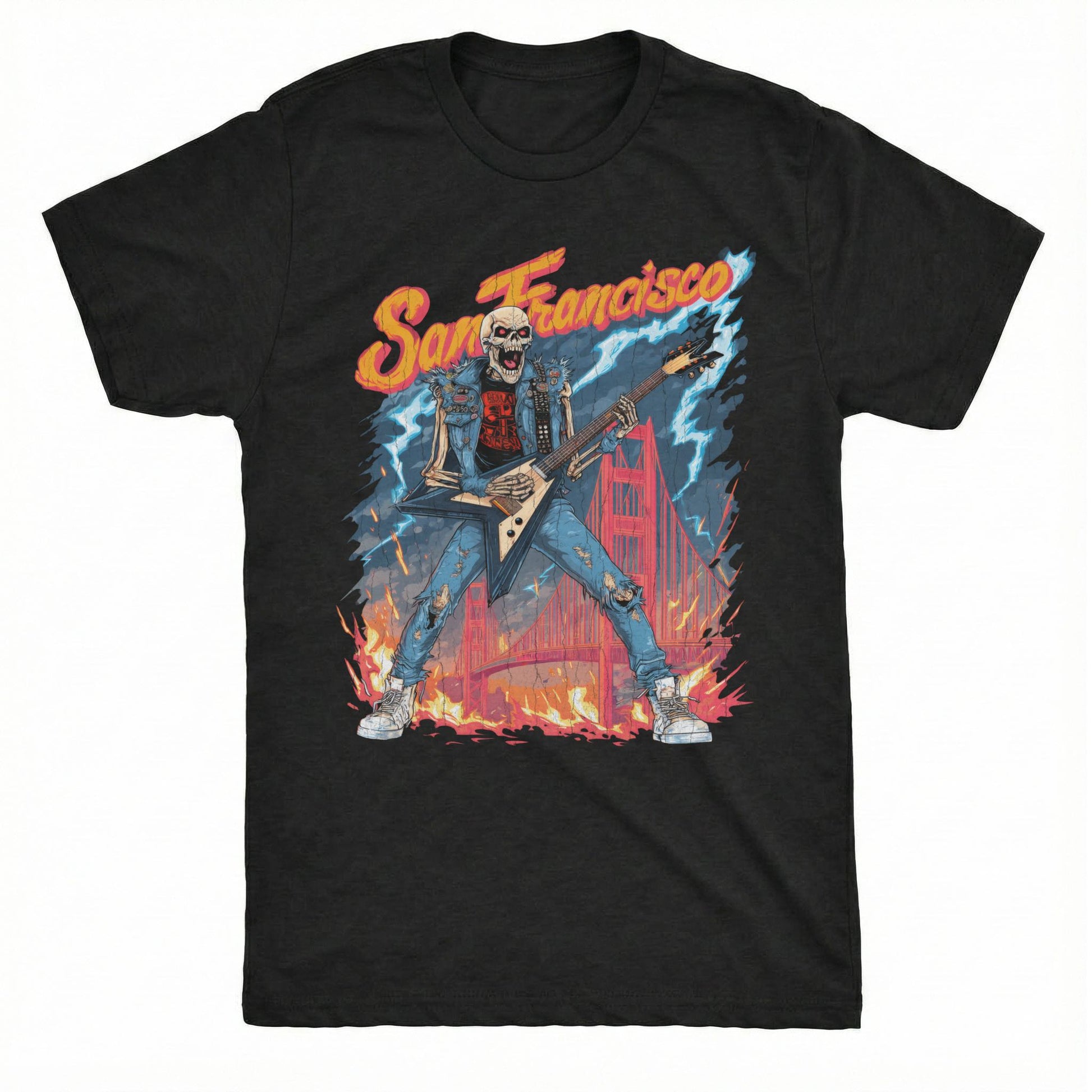 S.F. Metal T-Shirt | Classic Tee Black
