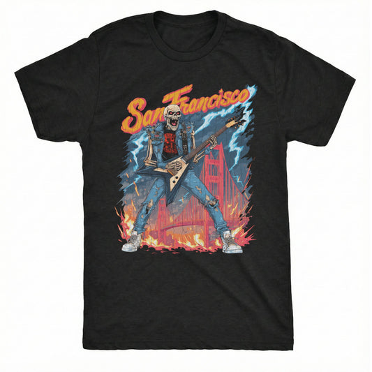 S.F. Metal T-Shirt | Classic Tee Black