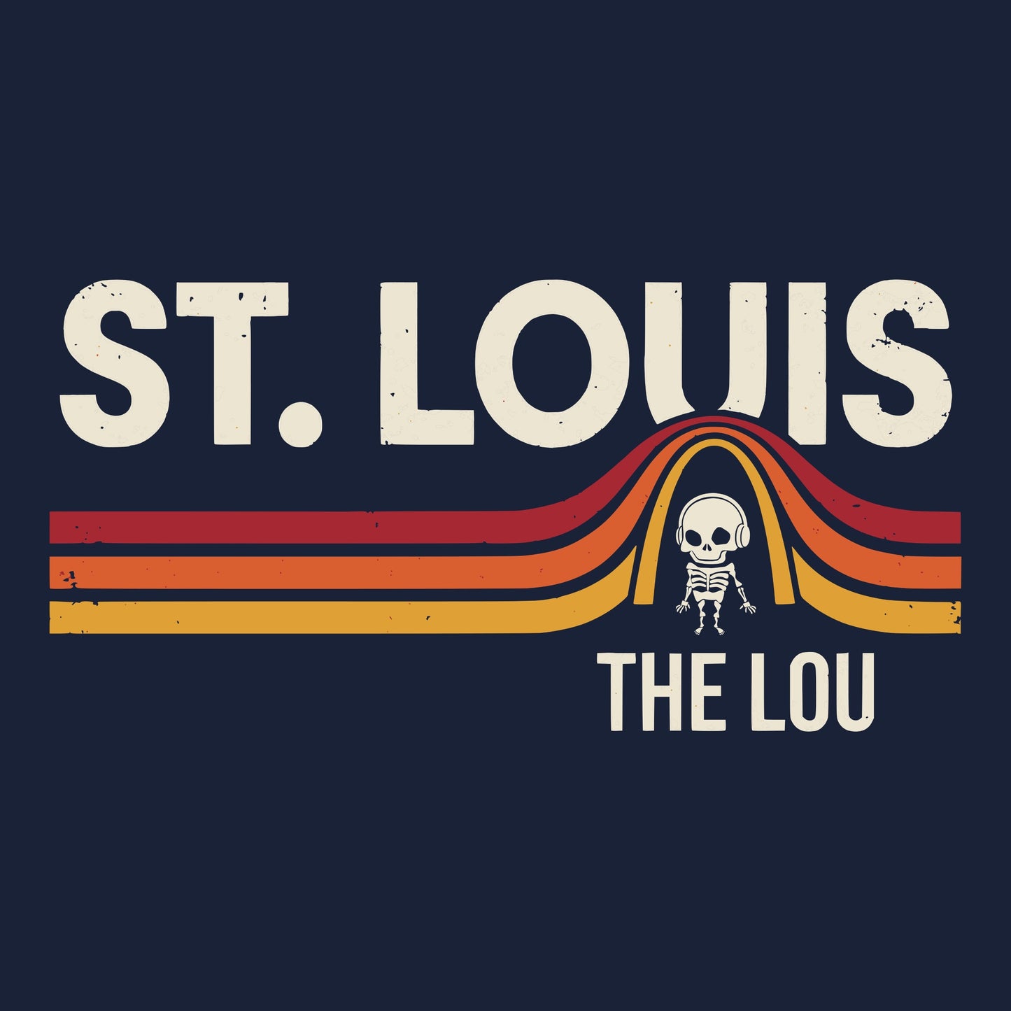 STL Friend Tee Navy Design