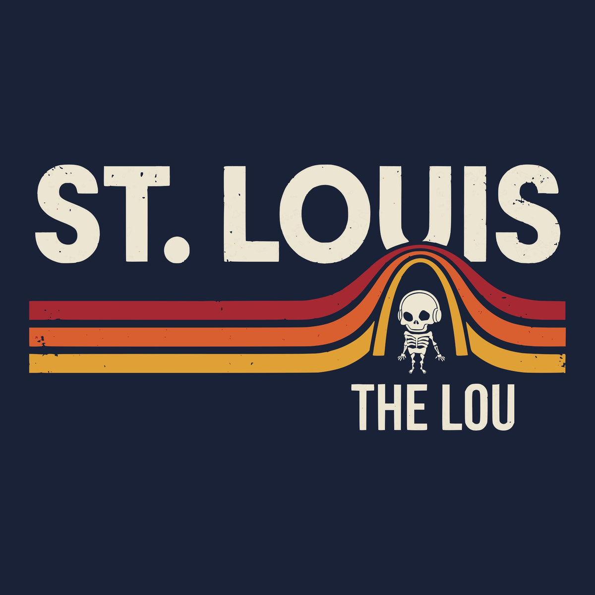 STL Friend Tee Navy Design