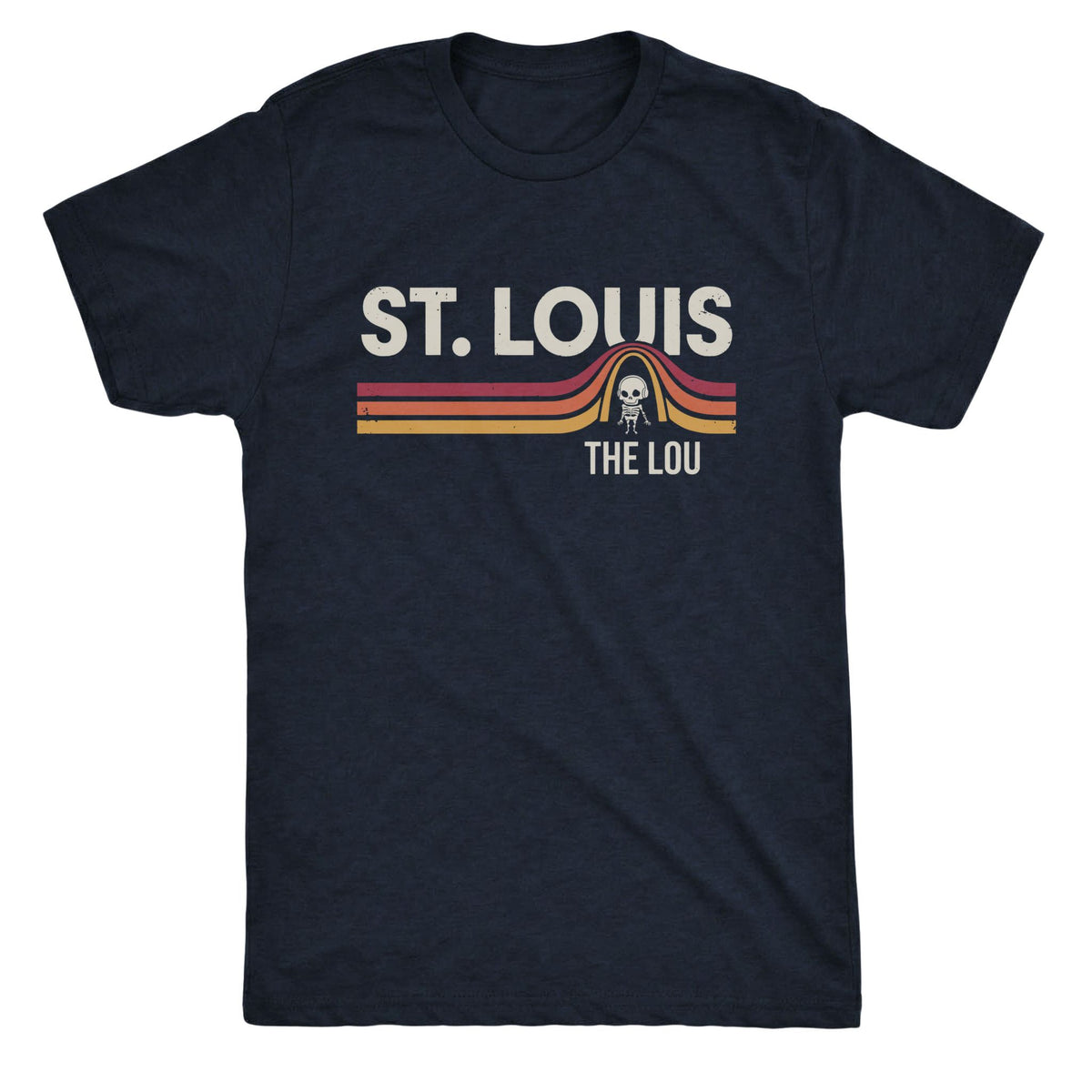 STL Friend Tee Navy Mockup