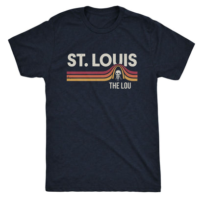 STL Friend Tee Navy Mockup