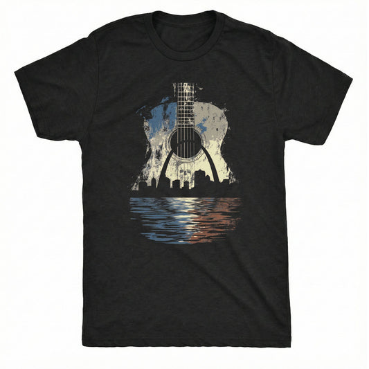 STL Guitar T-Shirt | Comfort Colors® 1717 Black