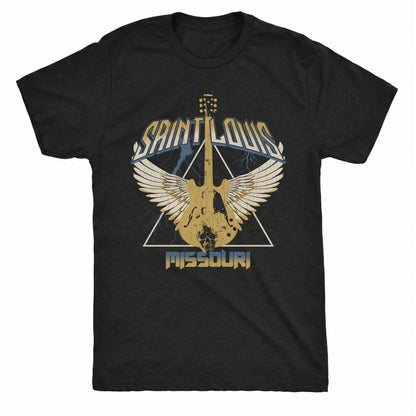 STL Wings Tee | Classic Tee Black