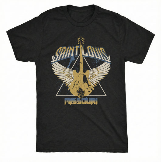 STL Wings Tee | Classic Tee Black