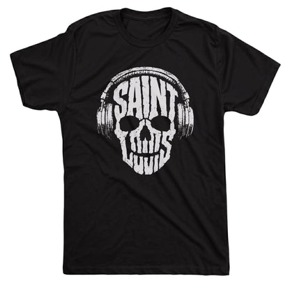 Saint Louis Skull Tee Black Mockup