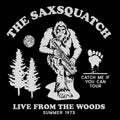 Saxsquatch Tee Black Design