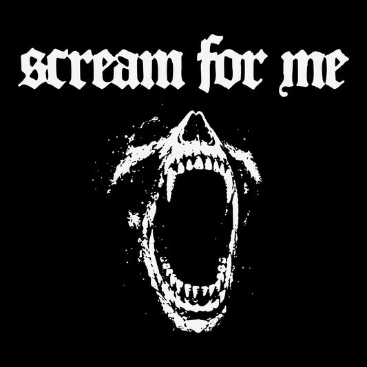 Scream For Me Tee Black Design