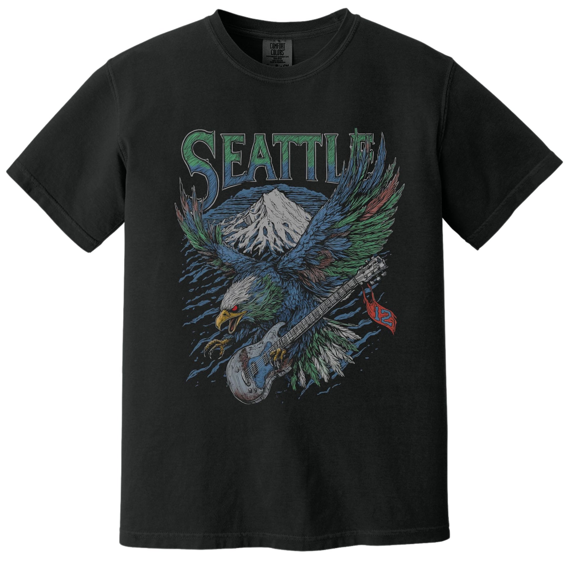 Seahawk Tee | Comfort Colors® 1717 Black