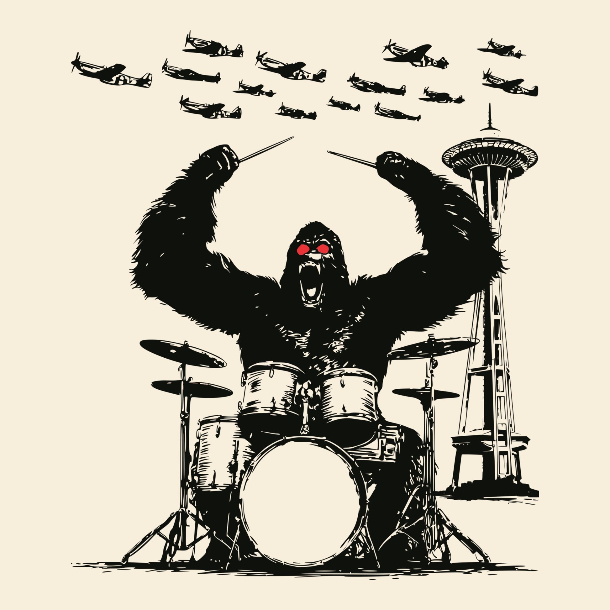 Seattle Attack Tee Natural Design