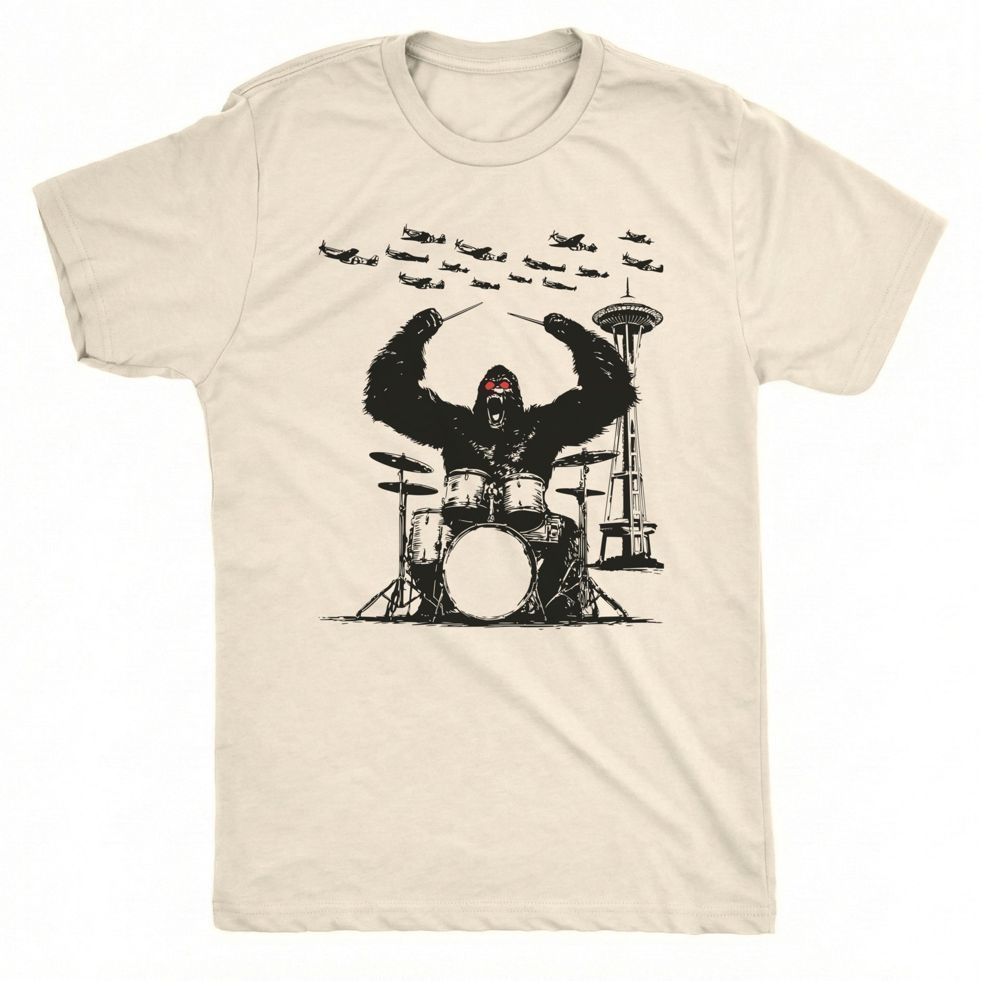 Seattle Attack Tee Natural Mockup