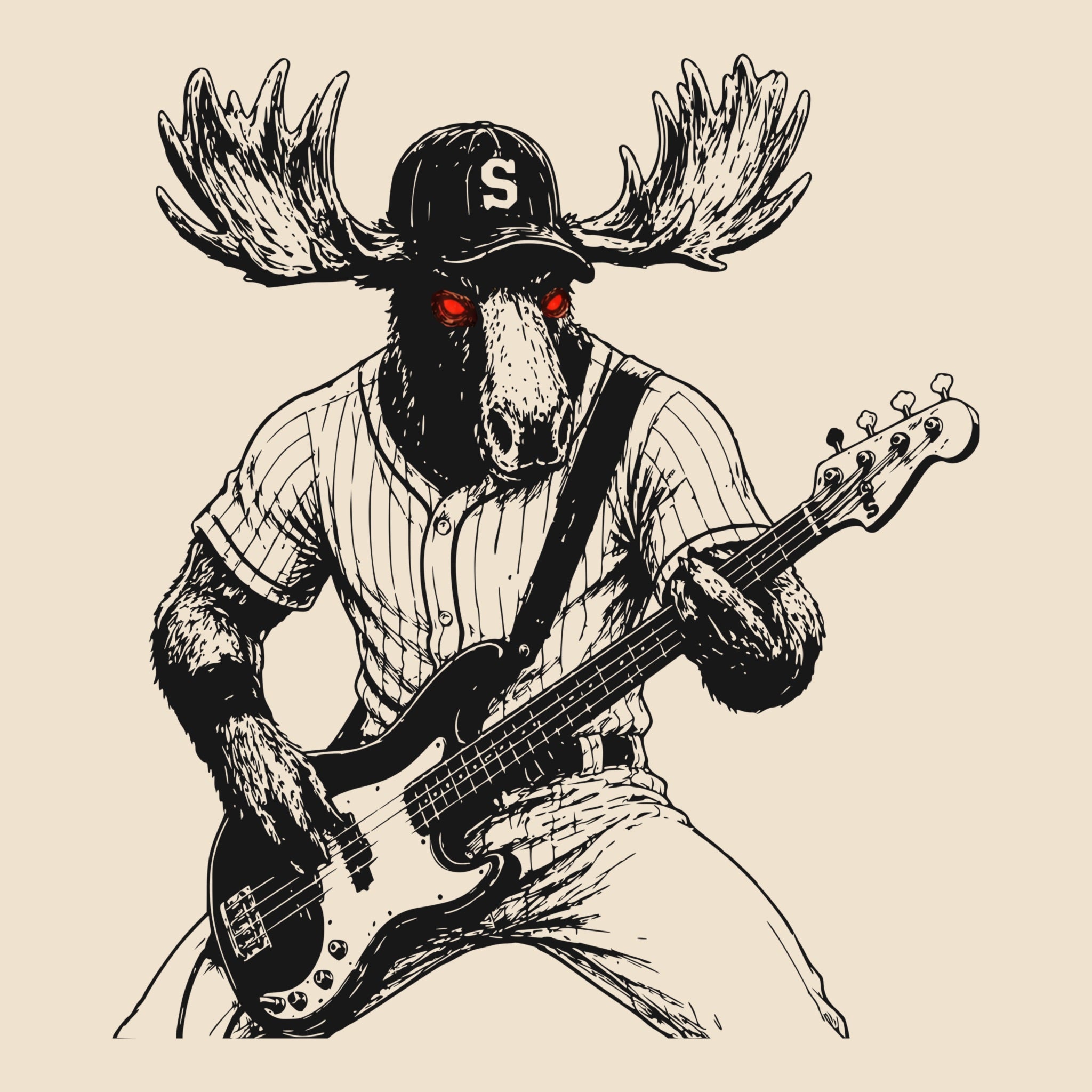 Seattle Baseball Tee Natural Design