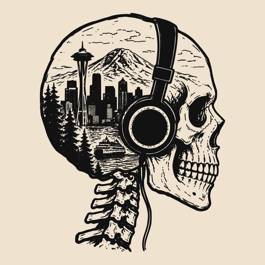 Seattle Brain Tee Natural Design