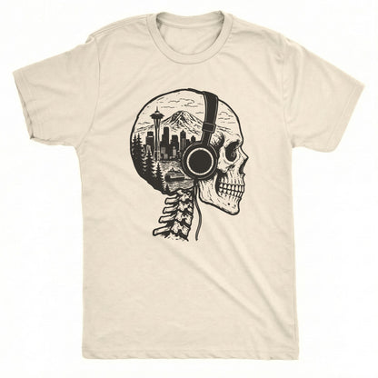 Seattle Brain Tee Natural Mockup