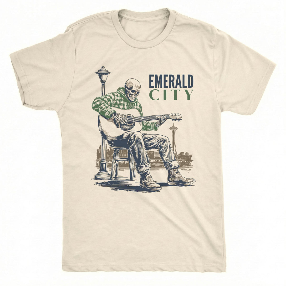 Seattle Busker Tee | Classic Tee Natural
