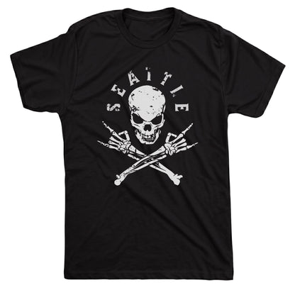 Seattle Rawks Tee Black Mockup