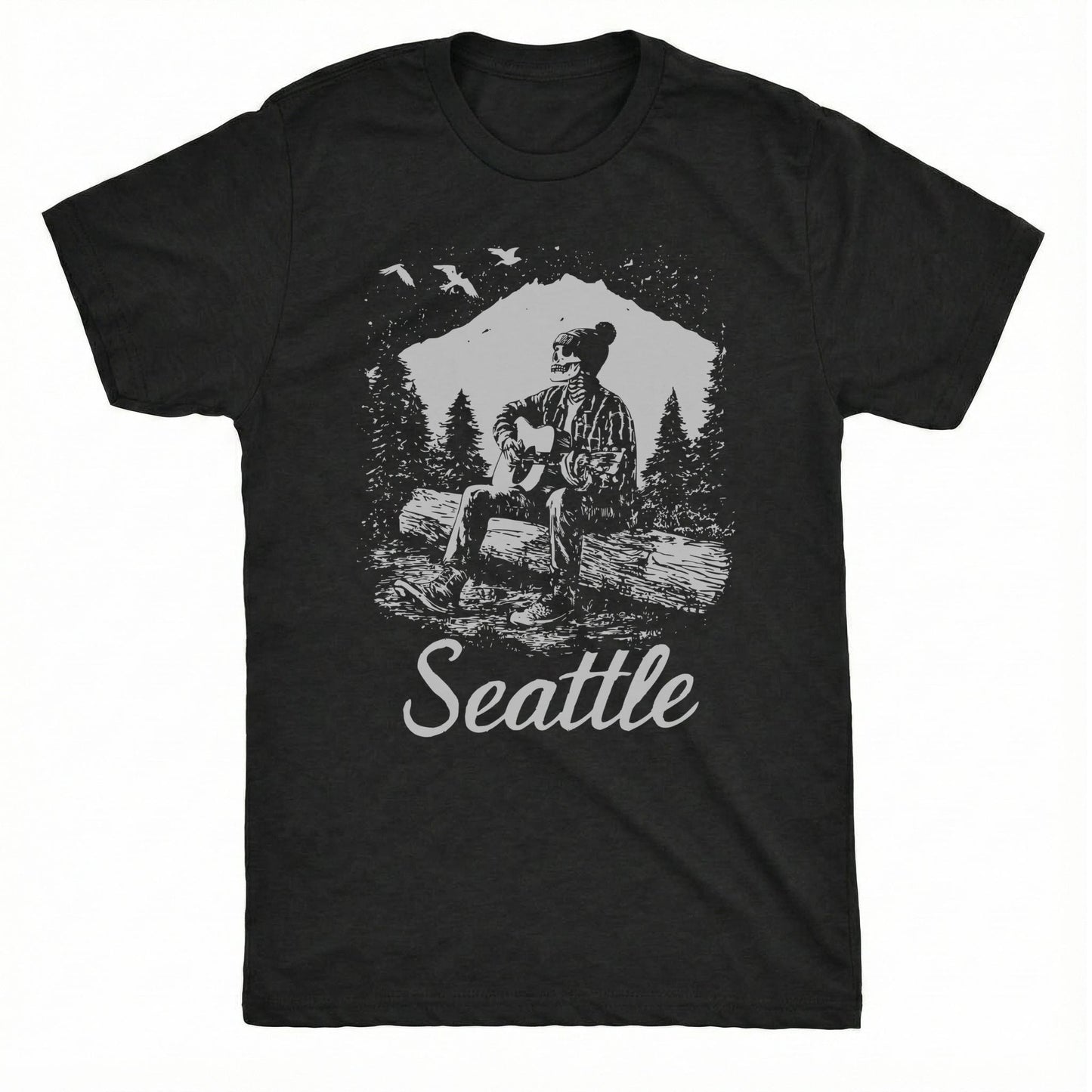 Seattle Snow Tee | Classic Tee Black