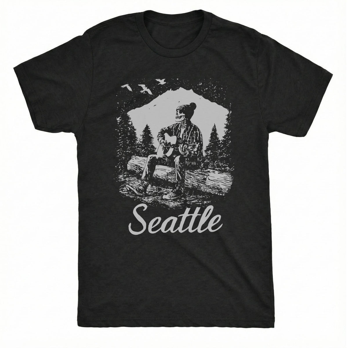 Seattle Snow Tee | Classic Tee Black