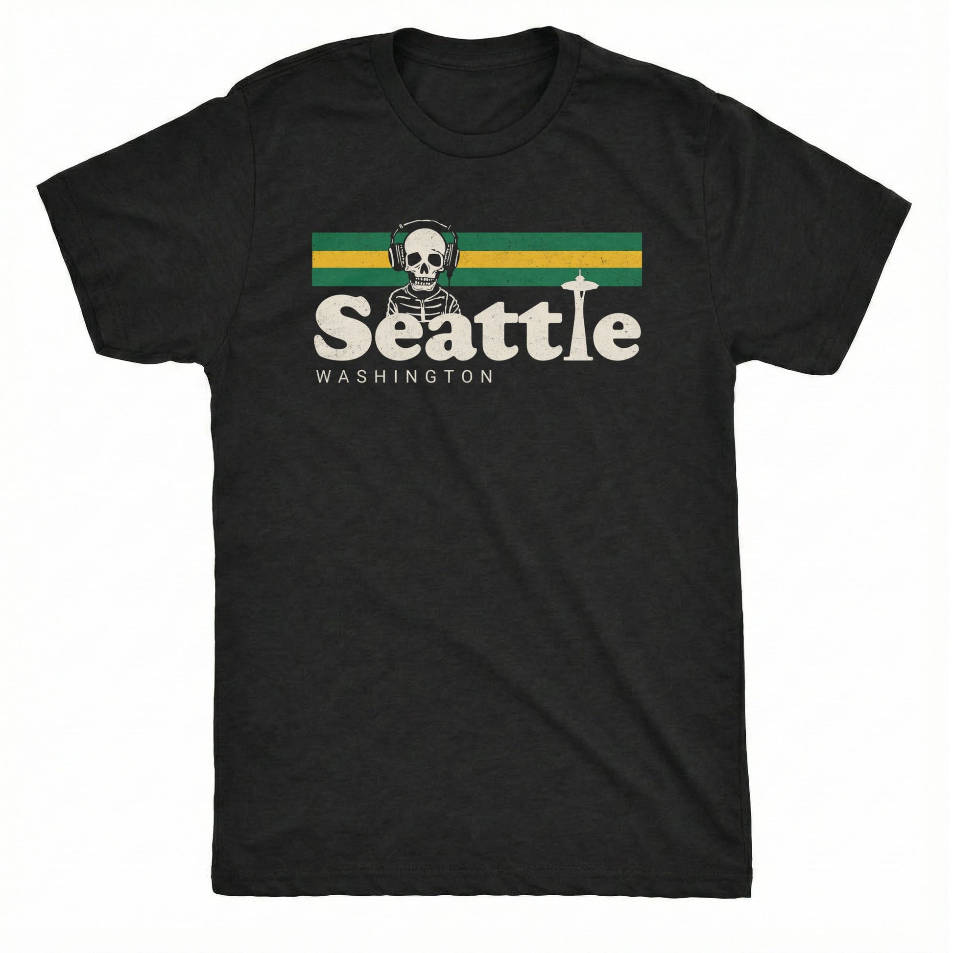 Seattle Stripes Tee | Classic Tee Black
