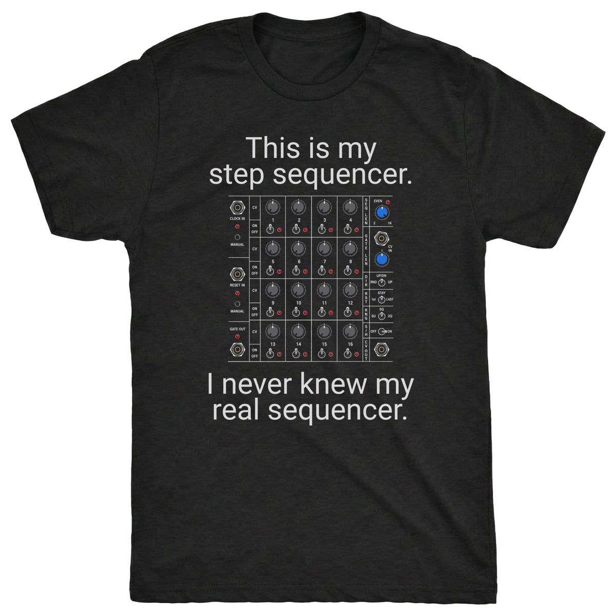 Sequencer Tee. Black Mockup