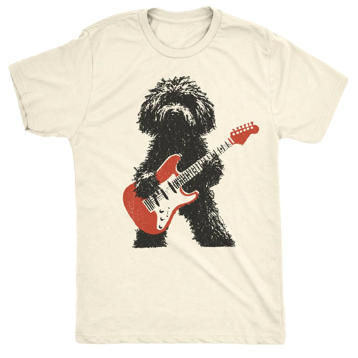 Shaggy Rocks Tee Natural Mockup