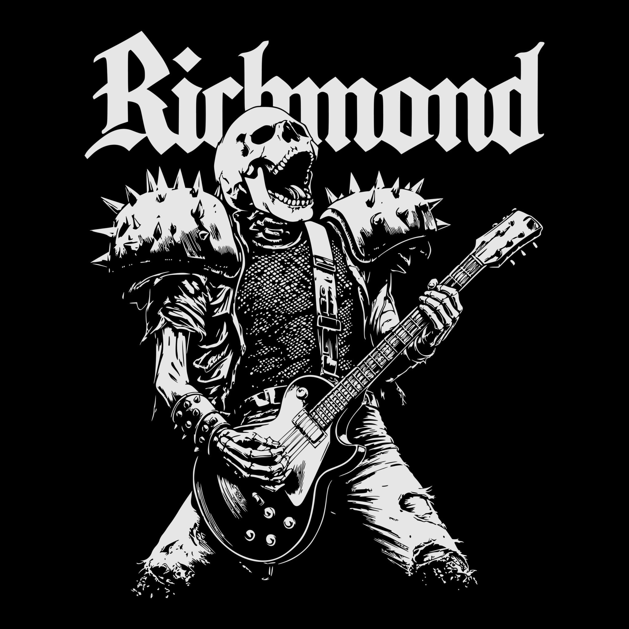 Shock Metal Tee Black Design