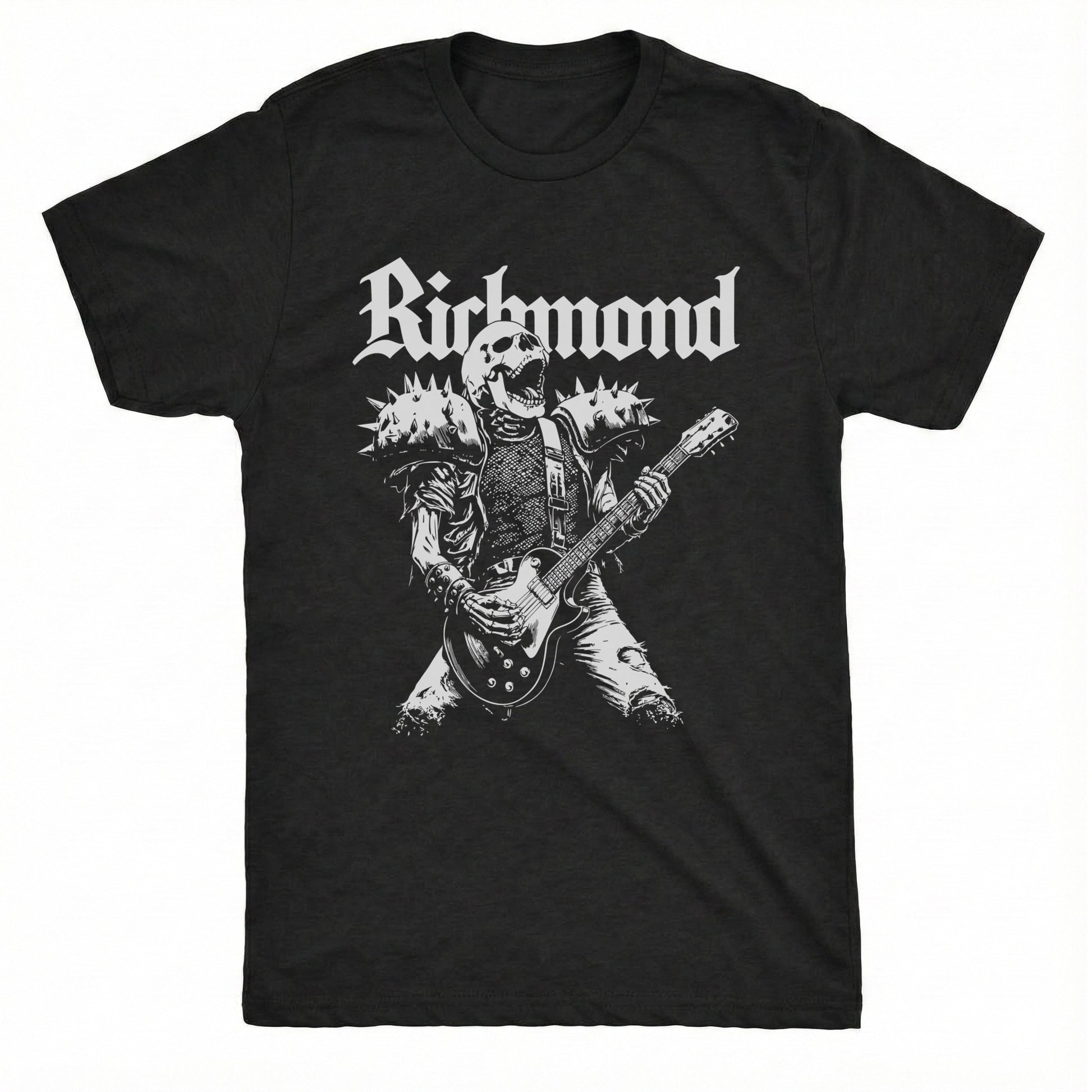 Shock Metal Tee Black Mockup