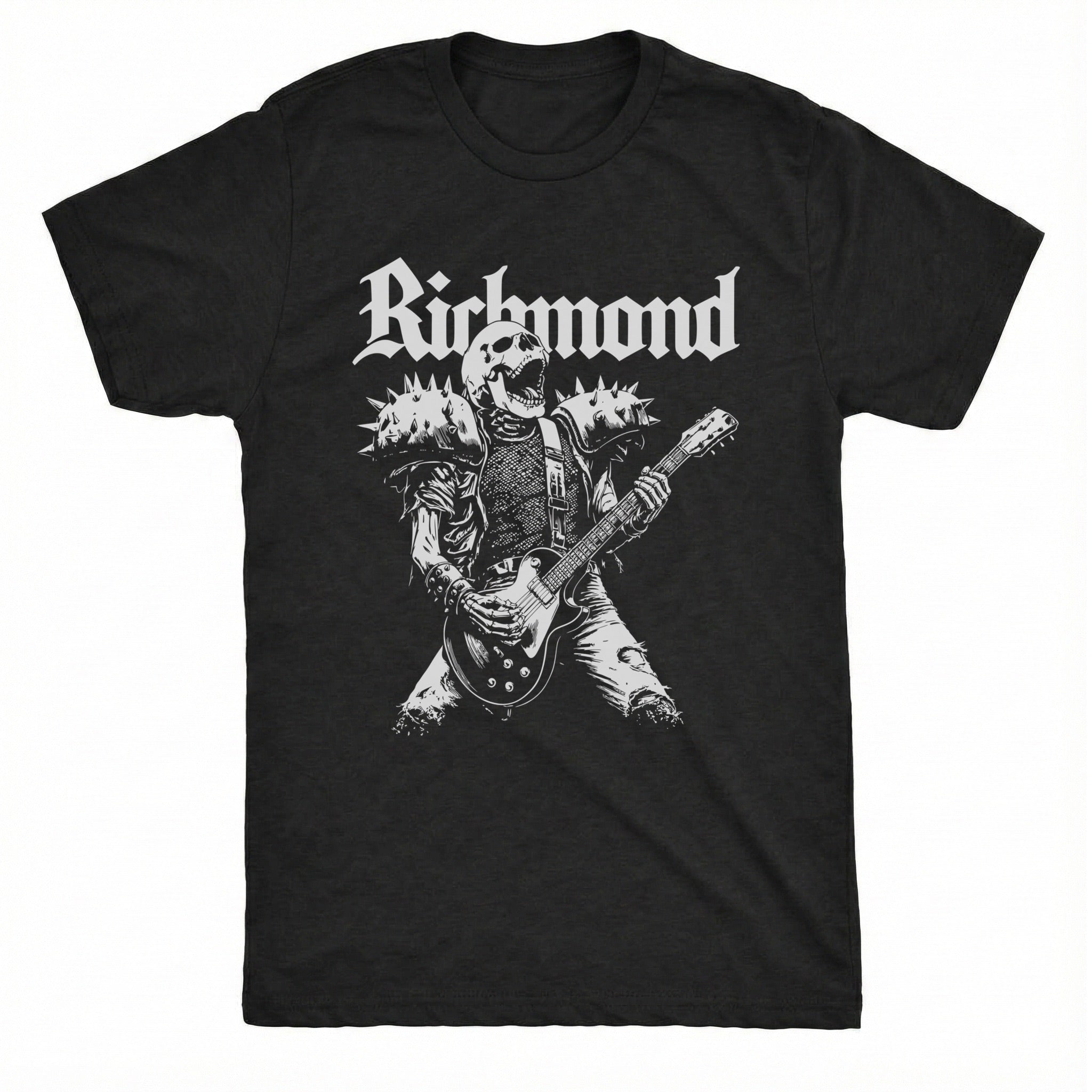 Shock Metal Tee Black Mockup