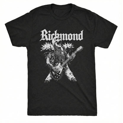 Shock Metal Tee Black Mockup
