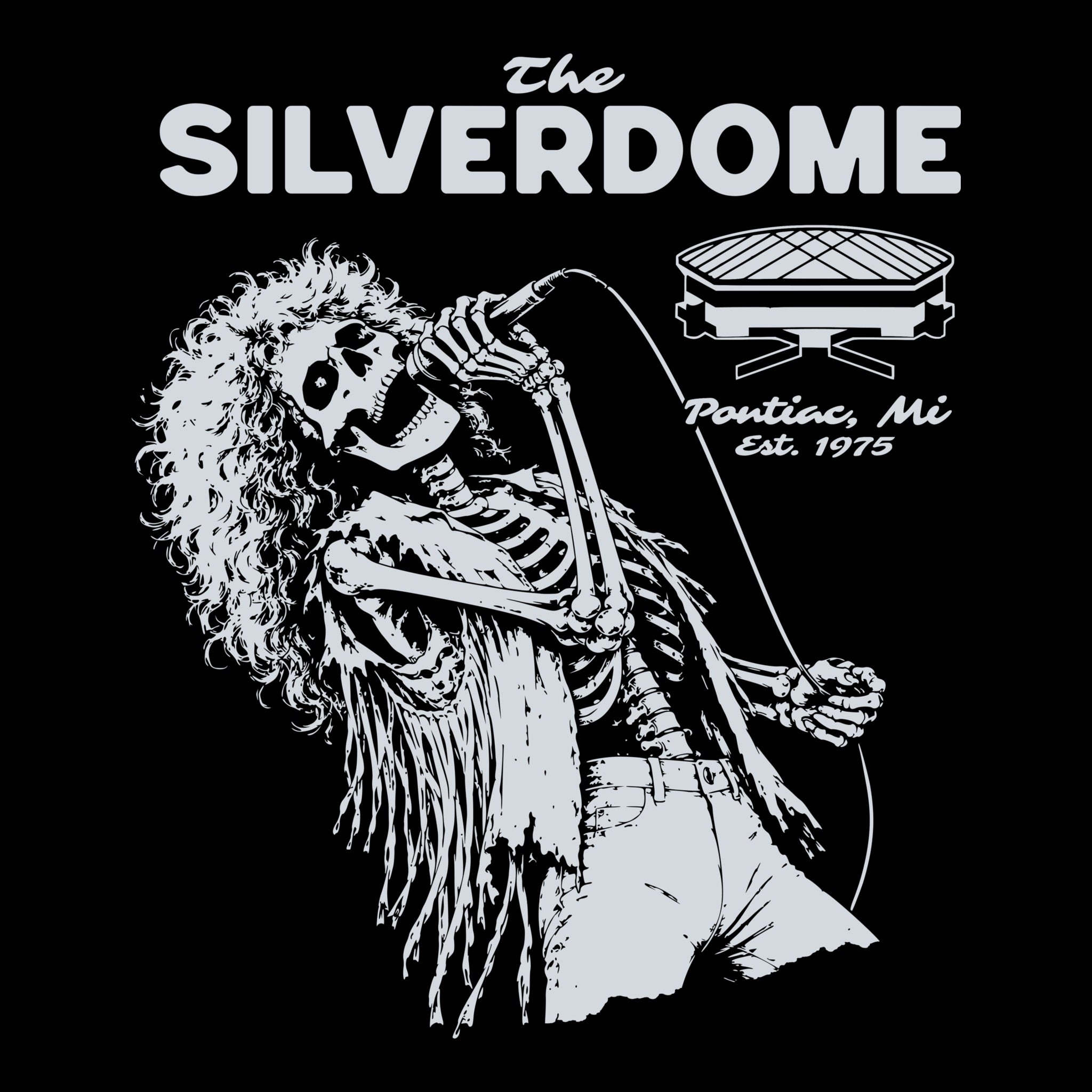 Silverdome Tee Design Black
