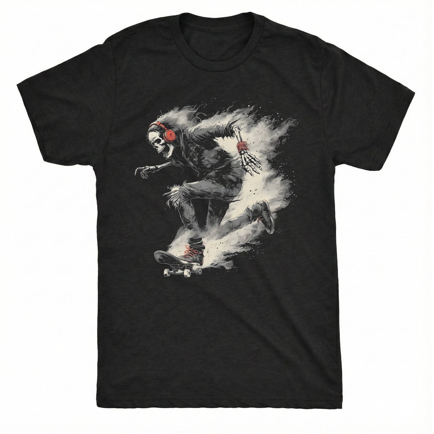 Sk8 or Die Tee Black Mockup