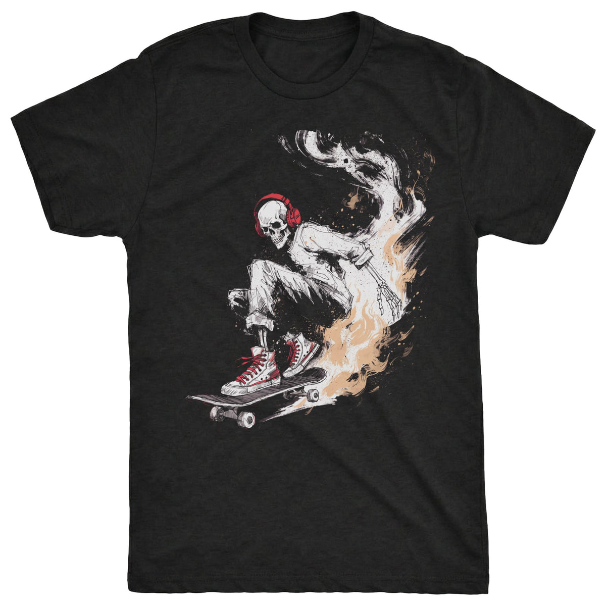 Sk8 or Die Tee Black Mockup